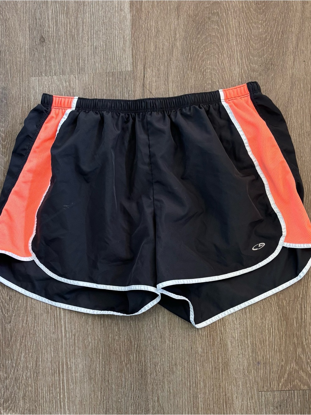 C9 Champion Women's Black
Orange Running Shorts Drawstring
Elastic Waist L